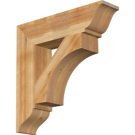 Ekena Millwork Westlake Traditional Rough Sawn Bracket, Western Red Cedar, 6"W x 26"D x 26"H BKT06X26X26WTL01RWR